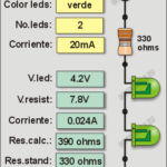 Calculadora de resistencias para leds