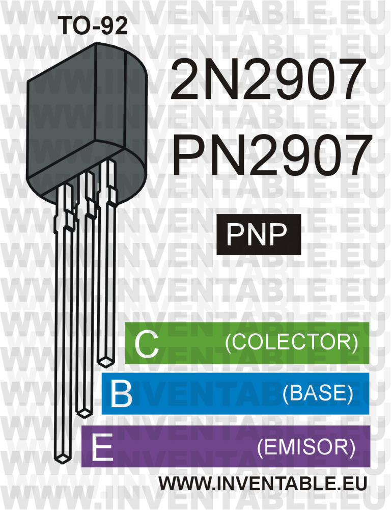 El transistor 2N2907 - Inventable