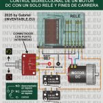 Control de un motor DC con solo un relé