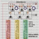 Circuito del semáforo con transistores para tiras de leds